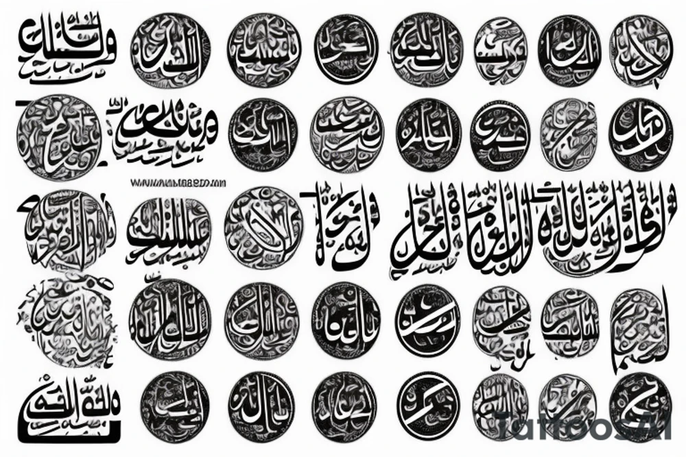 Arabic tattoo tattoo idea