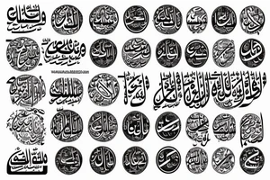 Arabic tattoo tattoo idea
