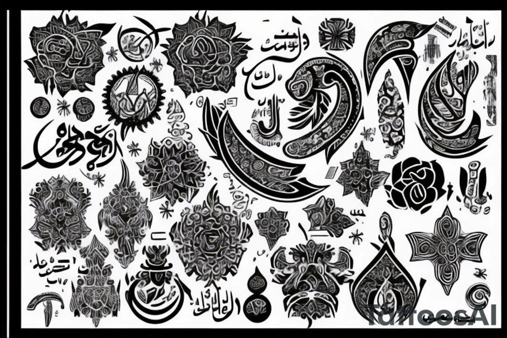 Arabic tattoo tattoo idea