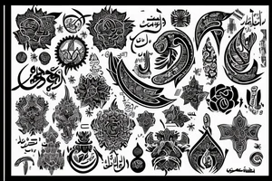 Arabic tattoo tattoo idea