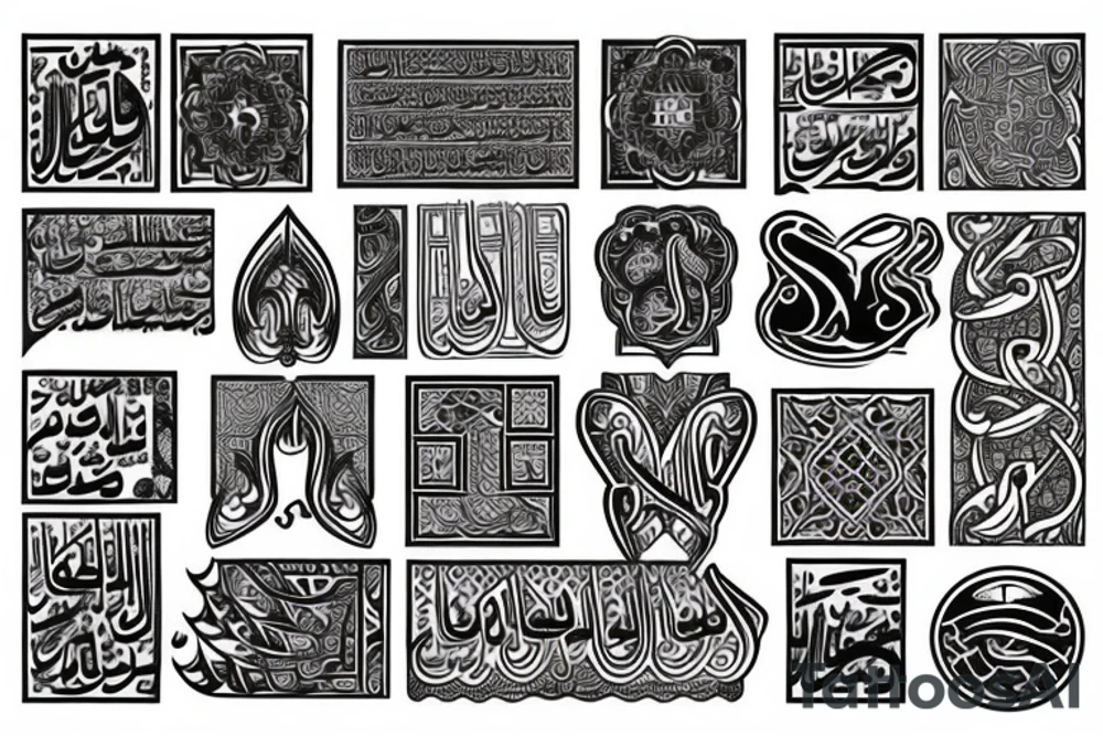 Arabic tattoo tattoo idea