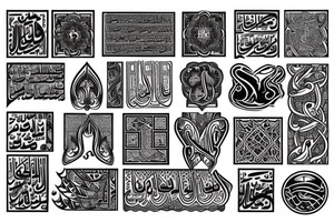 Arabic tattoo tattoo idea
