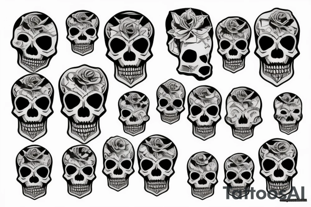 Skull tattoo tattoo idea