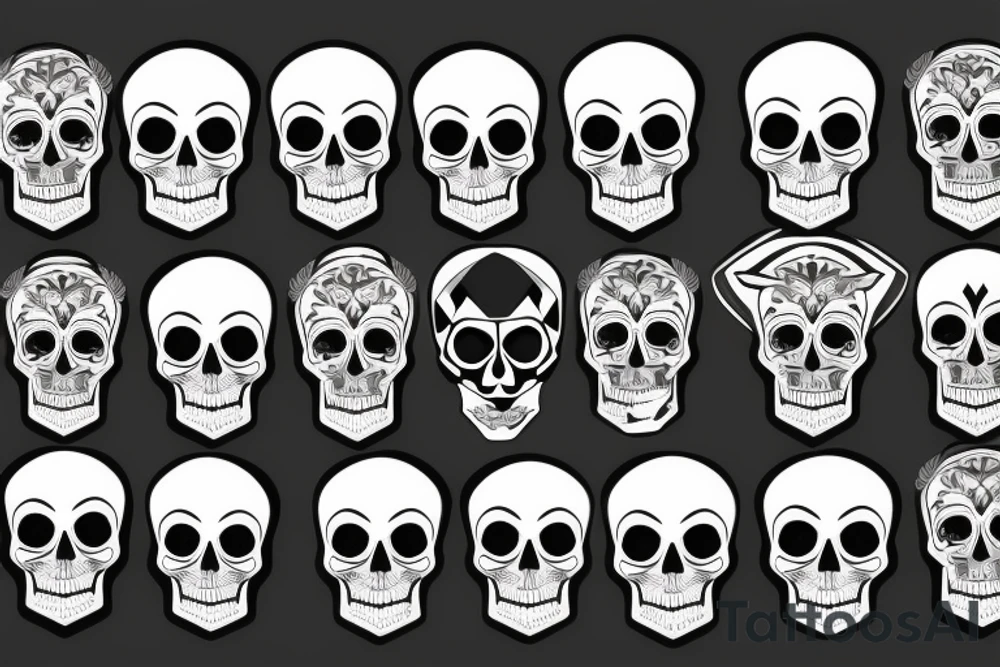 Skull tattoo idea