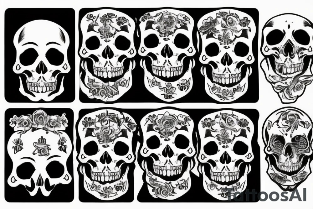 Skull tattoo idea