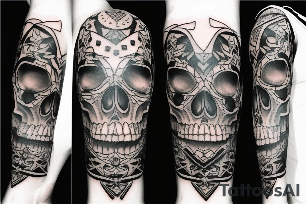 Skull tattoo idea