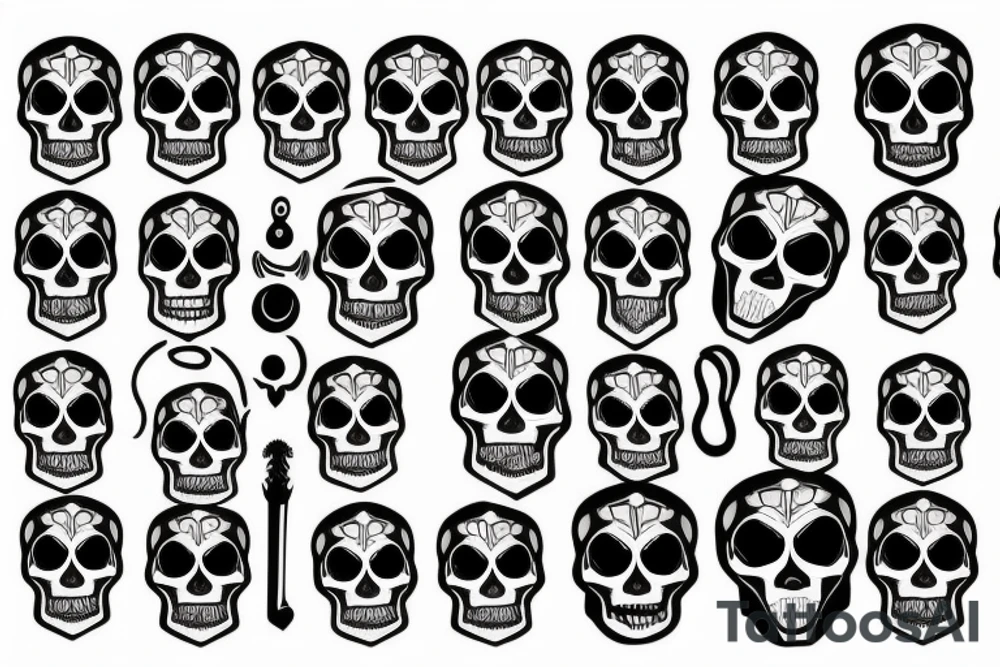 Skull tattoo idea