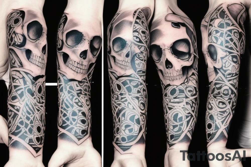 create a skull tattoo tattoo idea