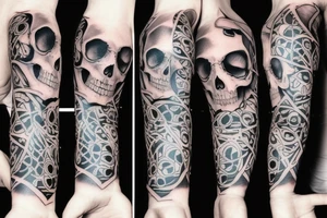 create a skull tattoo tattoo idea