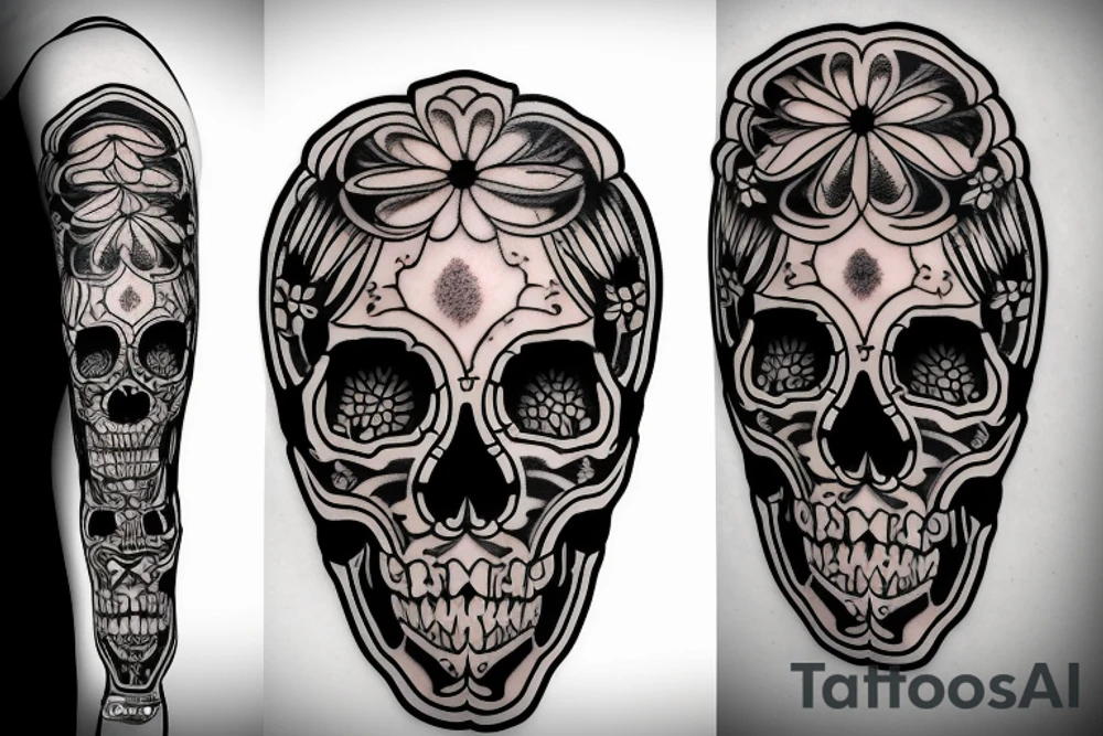 create a skull tattoo tattoo idea