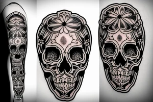 create a skull tattoo tattoo idea