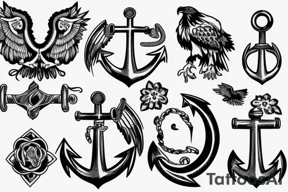 Eagle, globe, anchor tattoo idea