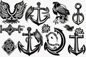 Eagle, globe, anchor tattoo idea