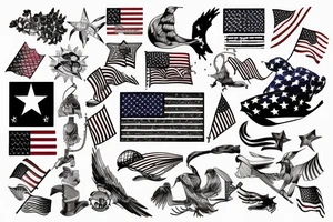 American FLag tattoo idea