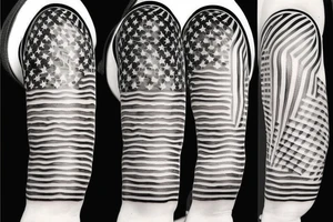 american flag sleeve tattoo. tattoo idea