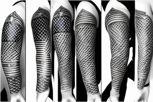 american flag sleeve tattoo. tattoo idea