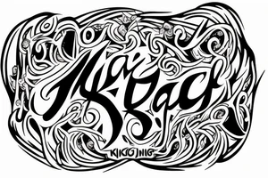 The album logo from McKay album binge, with the mouth and the tongue hanging out tattoo idea