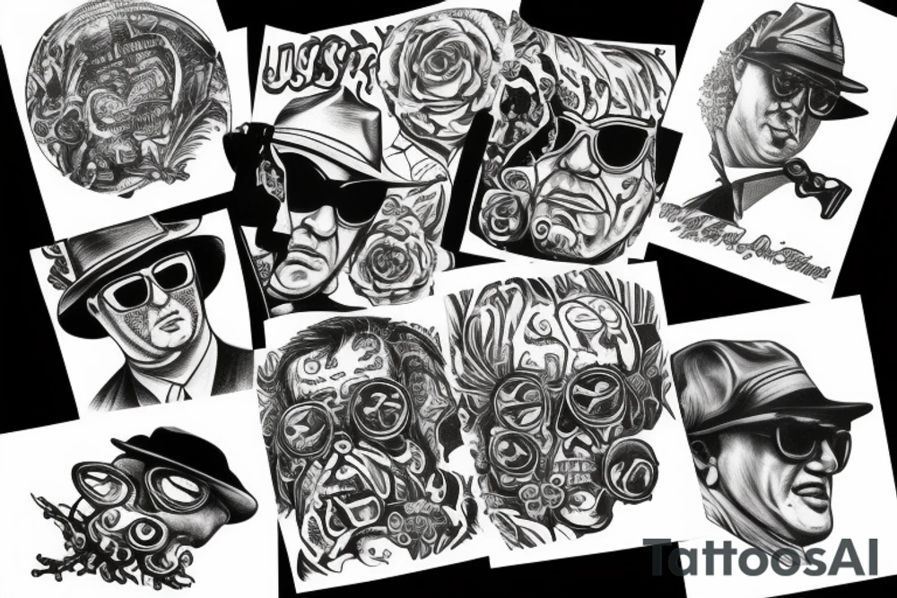 blues brother tattoo tattoo idea
