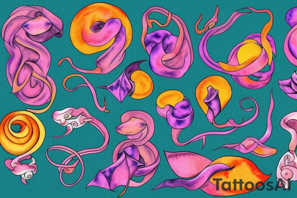 Fallopian tubes tattoo idea