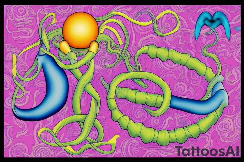 Uterus and Fallopian tubes tattoo idea