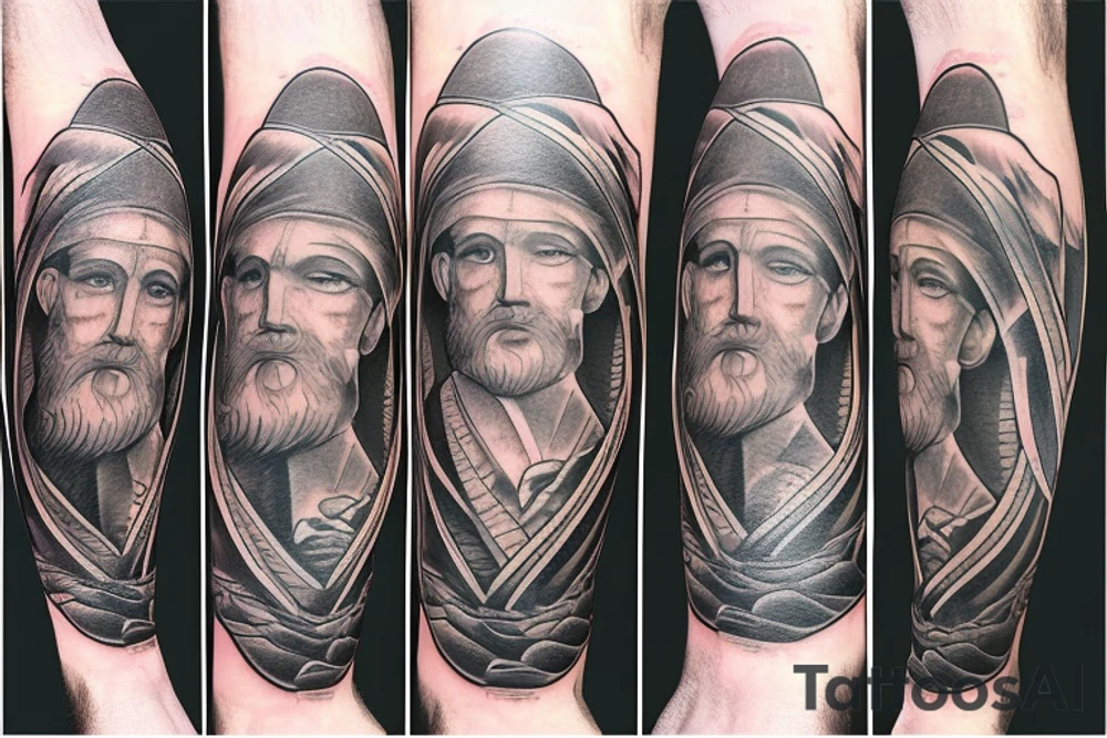 Saint Brendan protector of mariners tattoo idea