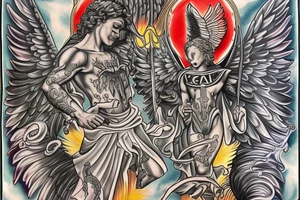 St Michael the Archangel tattoo idea