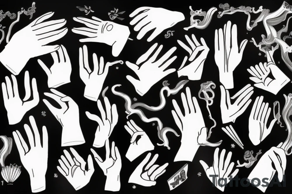 Inspired by the khurangabin song “white gloves” tattoo idea