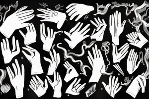 Inspired by the khurangabin song “white gloves” tattoo idea