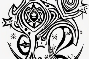 Queens crown with a western vibe tattoo idea