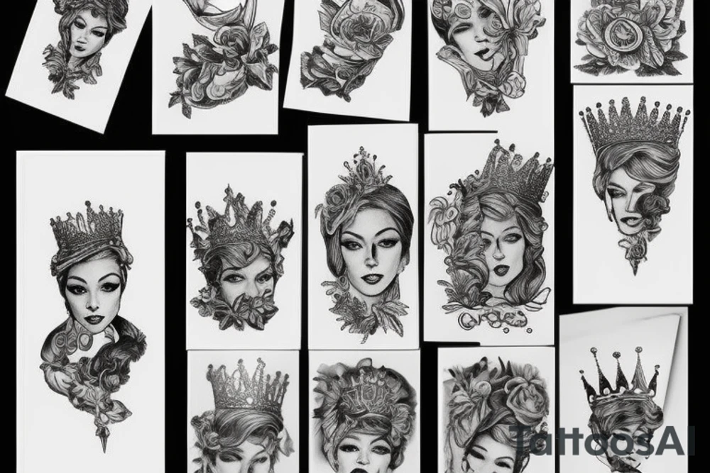 Crown , Texas, mid century tattoo idea