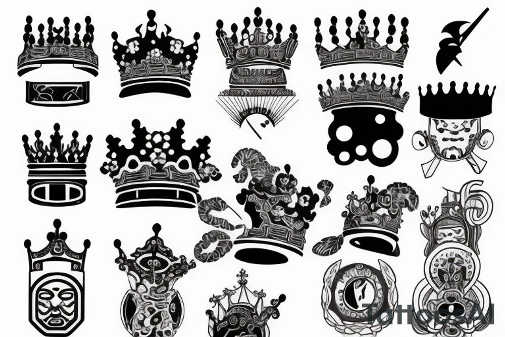 Crown , Texas, mid century tattoo idea