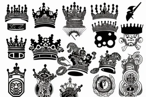 Crown , Texas, mid century tattoo idea