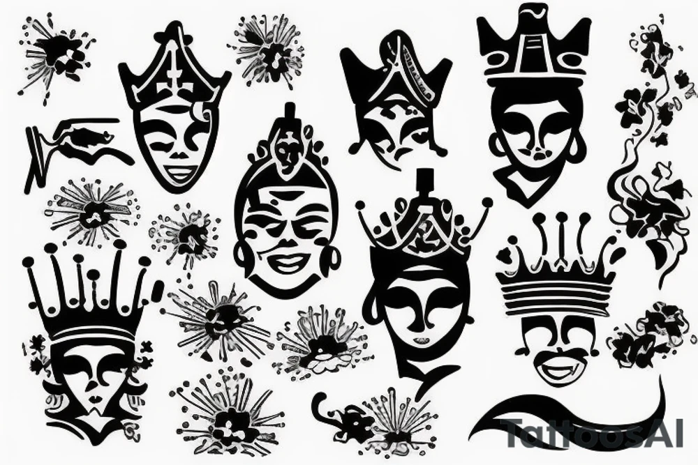 Crown , Texas, mid century tattoo idea