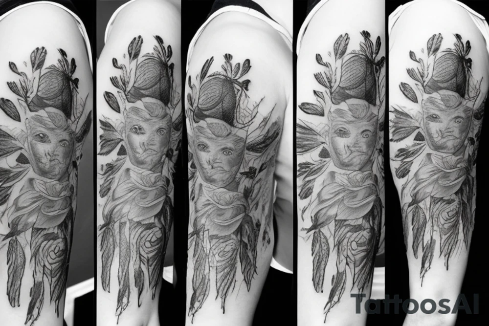 Biene fineline tattoo idea