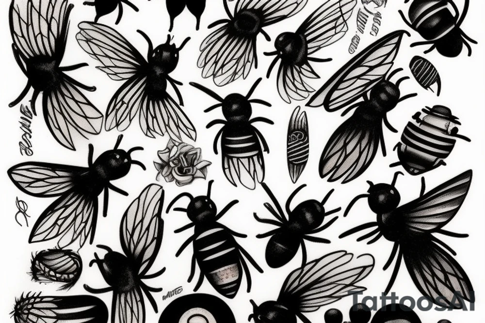 Biene tattoo idea