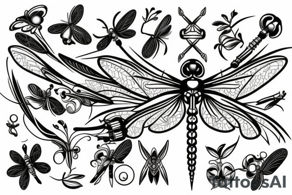 Dragonfly tattoo idea