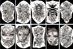 Bee wild tattoo idea