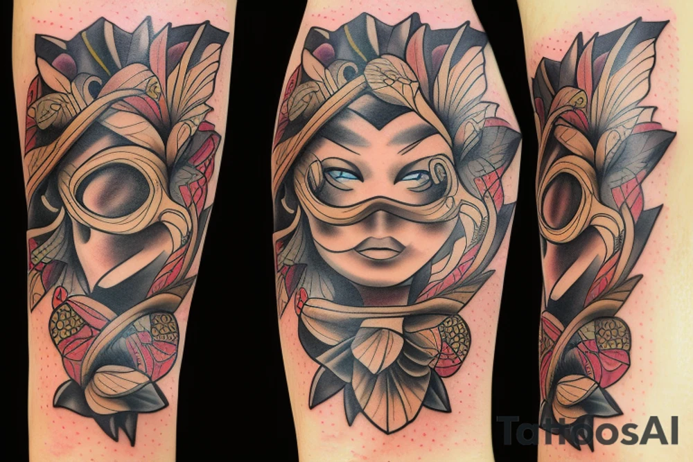 Bee wild tattoo idea