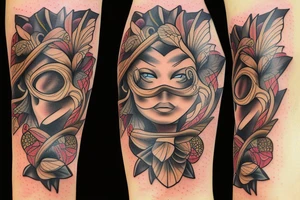 Bee wild tattoo idea
