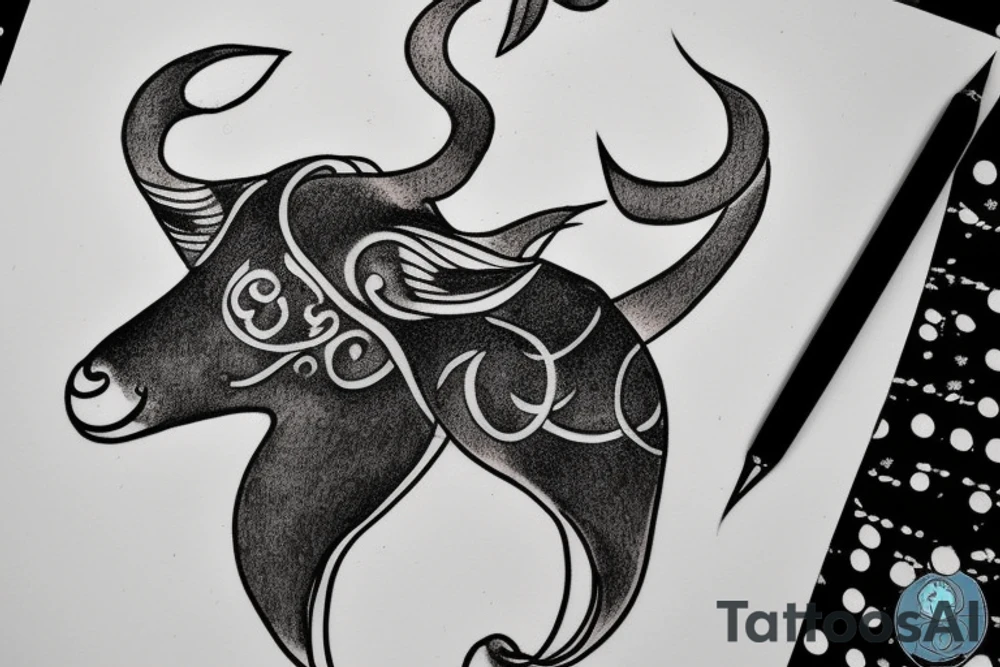 Capricorn constellation tattoo idea