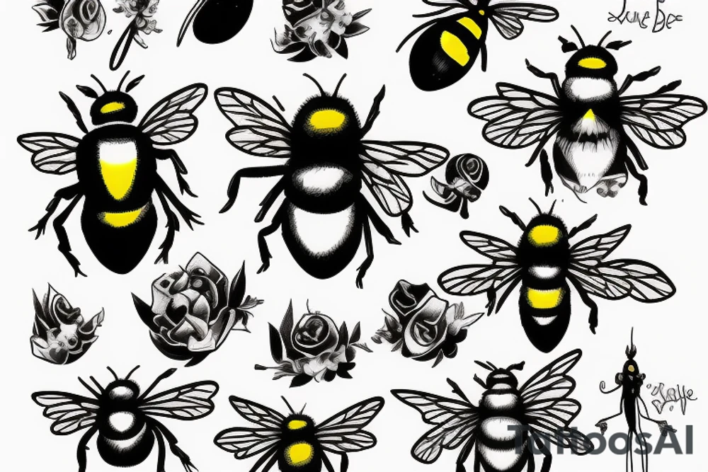 Bumble bee las Vegas tattoo idea