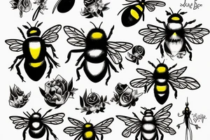 Bumble bee las Vegas tattoo idea