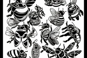 Bumble bee las Vegas tattoo idea