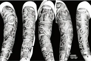 right arm sleeve tattoo idea