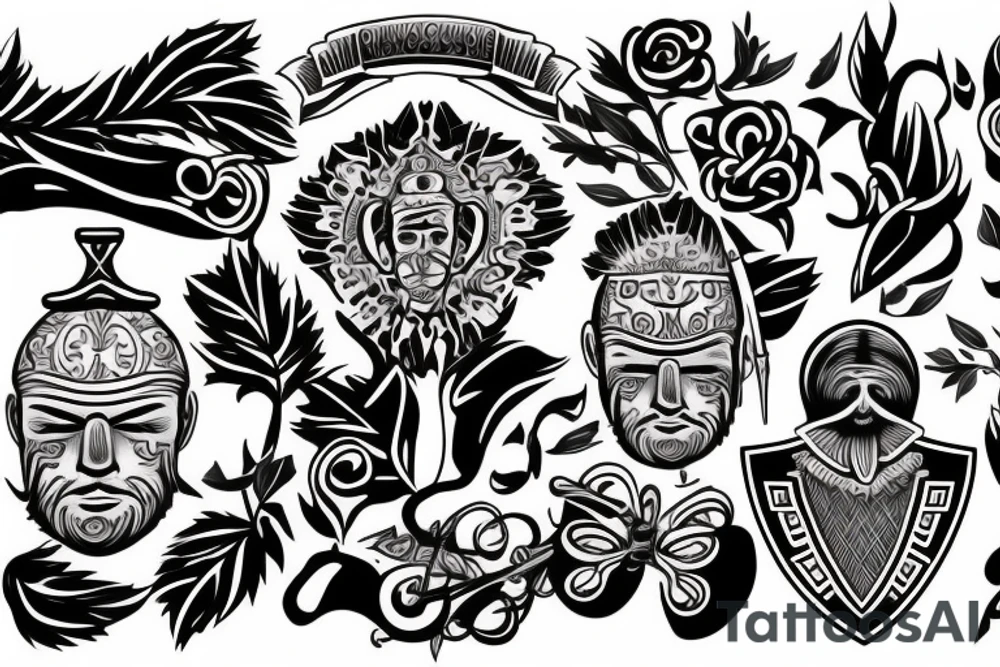 greek trophy tattoo idea