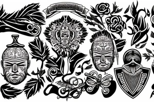 greek trophy tattoo idea