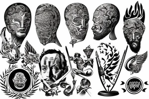 greek trophy tattoo idea