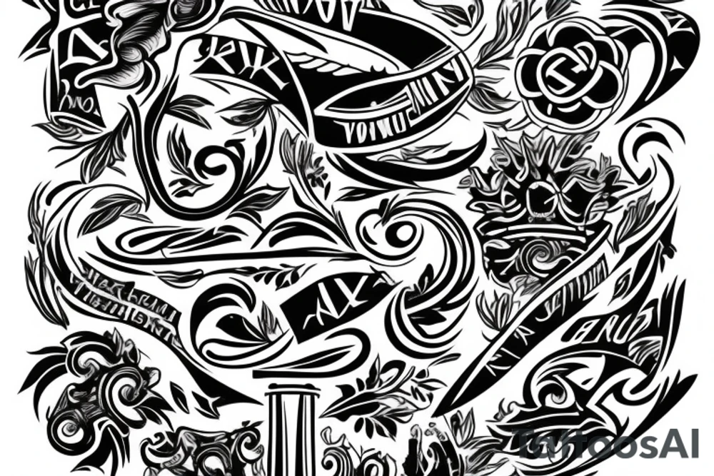 greek trophy tattoo idea