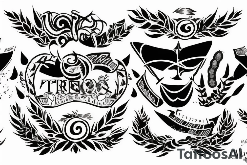 greek trophy tattoo idea