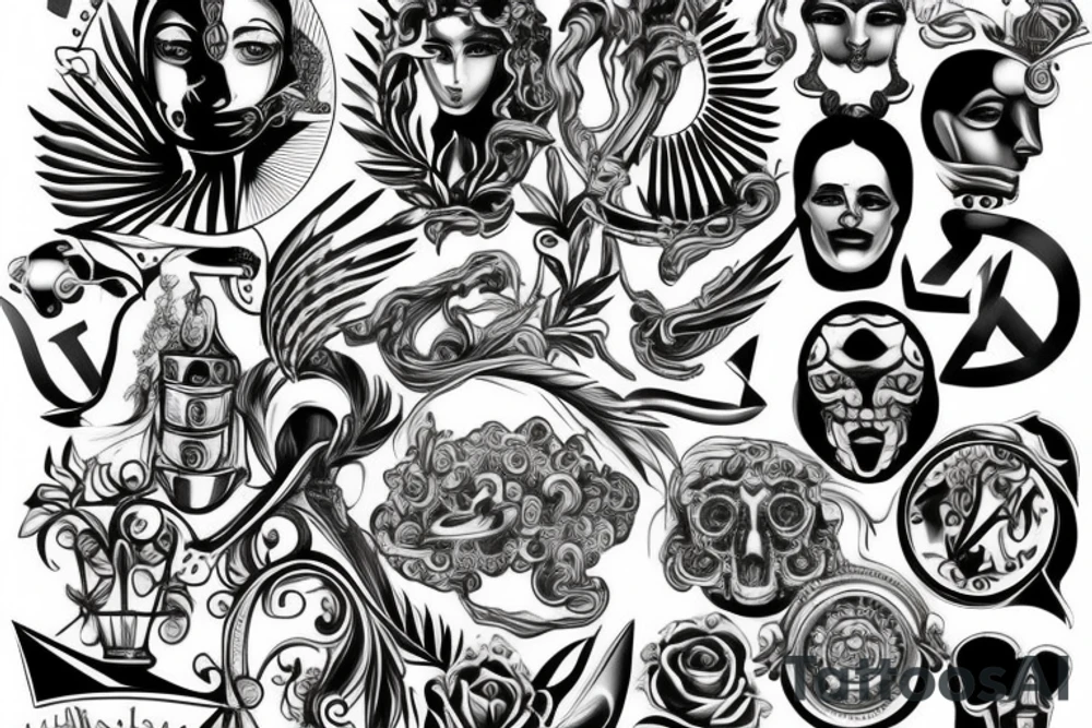 greek trophy tattoo idea